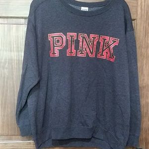 Pink Victorias Secret sweatshirt size large